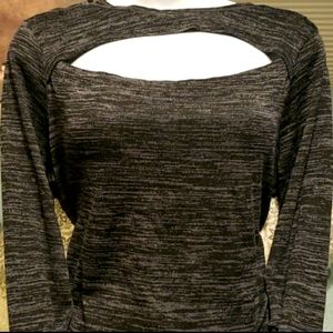 NWOT Juicy Couture Cut-Out Melange Top